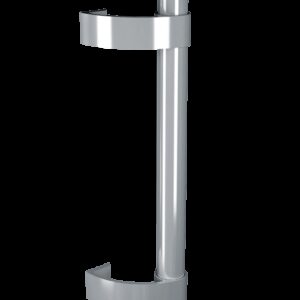 Дверна офісна ручка пряма 0,5 м Astex Р-2 срібло (РАЛ 9006) (Україна)