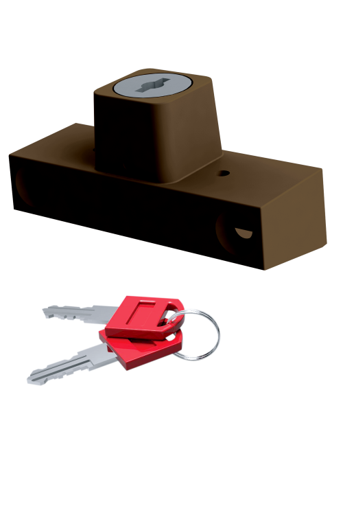 Замок безпеки віконний Astex WSL 001 коричневий (РАЛ 8019) (Україна)