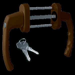 Дверна ручка Astex ANTEY BHS 3/3 коричнева (РАЛ 8019) (Україна)