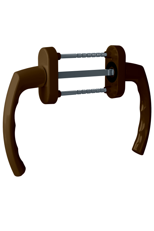 Дверна ручка Astex ANTEY BHS 4/3 коричнева (РАЛ 8019) (Україна)
