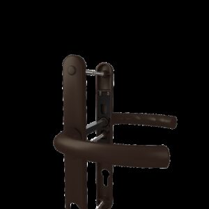 Дверний гарнітур Astex ANTEY DHS 92/26/16 чорно-коричневий (RAL 8022) (Україна)