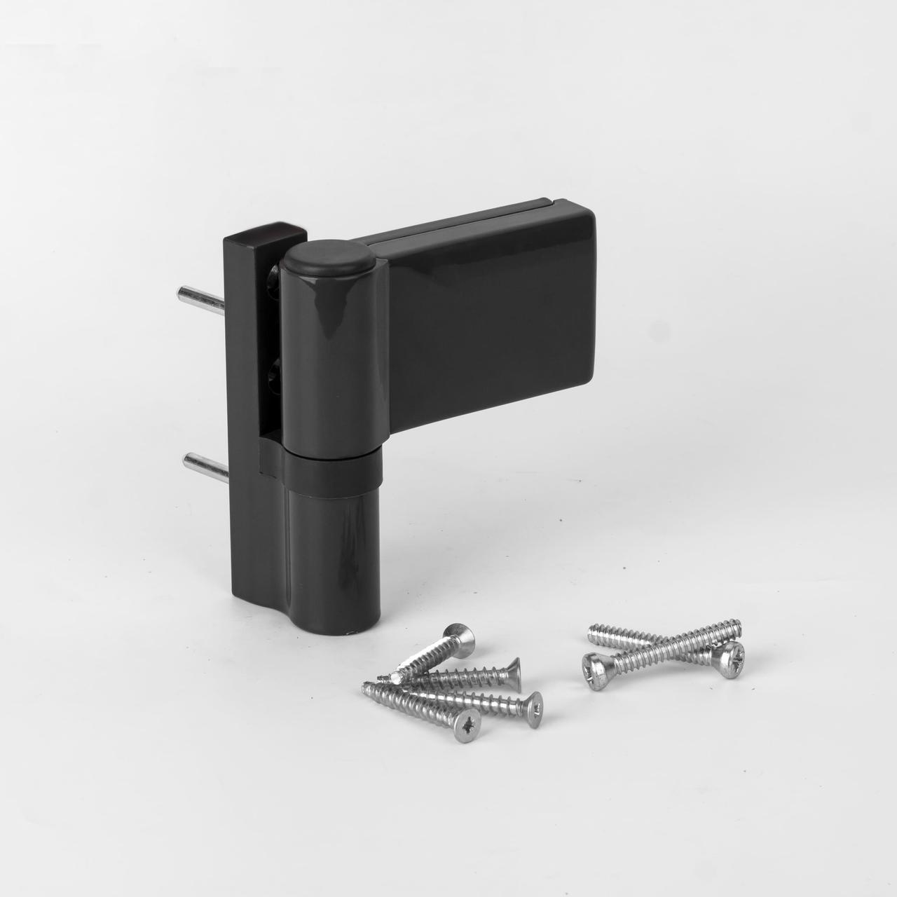 Дверна петля Astex DHV (наплав 15-20) антрацит Ral 7016 (Україна)