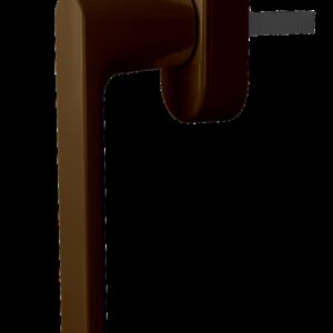 Ручка віконна Astex WH 087 протизламна, коричнева (РАЛ 8019) (Україна)