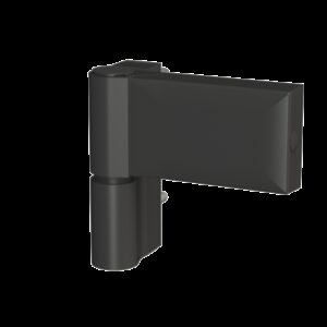 Дверна петля Astex IDEAL (наплав 15-23,5) чорна Ral 9005 (Україна)