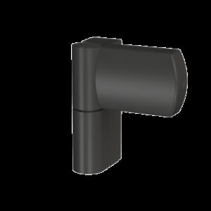 Дверна петля Astex АТ-23 чорна Ral 9005 (наплав 15-23,5) (Україна)