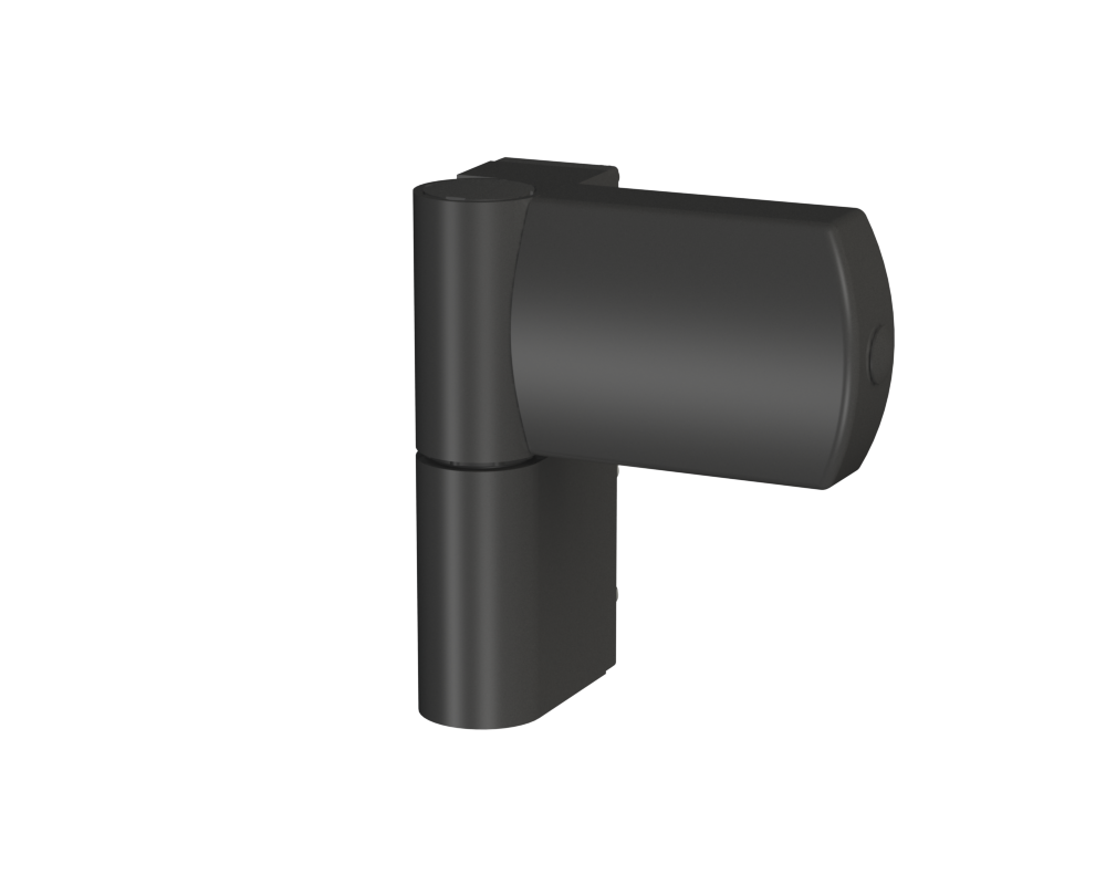 Дверна петля Astex АТ-23 чорна Ral 9005 (наплав 15-23,5) (Україна)