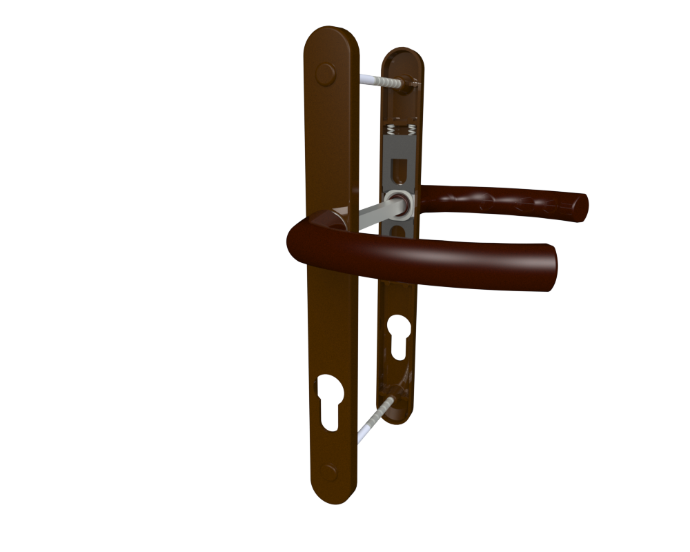 Дверна ручка Astex ANTEY DHS 85/26/208 коричневий (RAL 8019) (Україна)