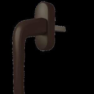 Ручка віконна Astex WH 017 коричнева (РАЛ 8019) (Україна)