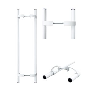 Ручка дверна офісна пряма універсальна 1 м Astex Р-2 (РАЛ 9016) білий (Україна)