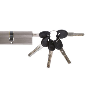 Циліндр замка Astex ZZ 40x40 ключ/ключ CP/BR сатин (Україна)