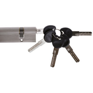 Циліндр замка Astex ZZ 35x45 ключ-ключ CP/BR сатин (Україна)