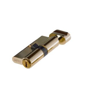 Циліндр замка Astex ZZ 40x40T ключ-тумблер PB золото (Україна)