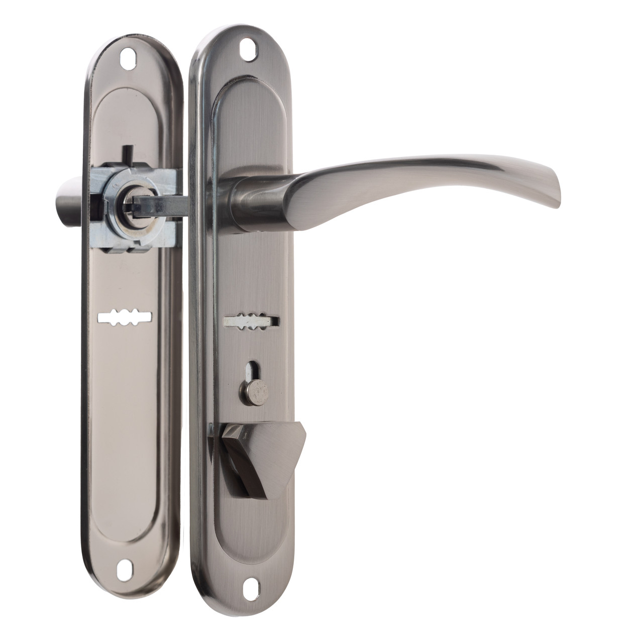 Дверна ручка на планці Astex AT — Cornu S42 — R правобічна (BN нікель) (Україна)