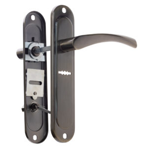 Ручка дверна на планці Astex A - Cornu S42-R правобічна АВ бронза (Україна)