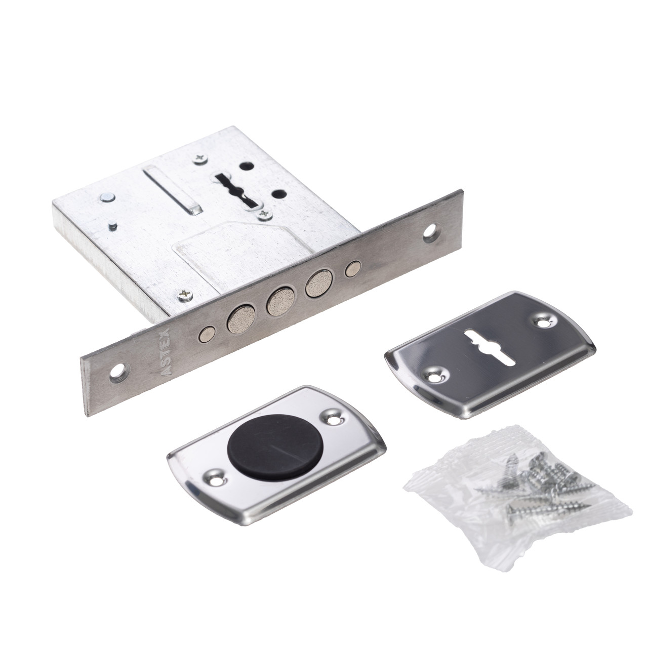 Замок врізний сувальдний Astex AT — SR600 BN нікель (Україна)