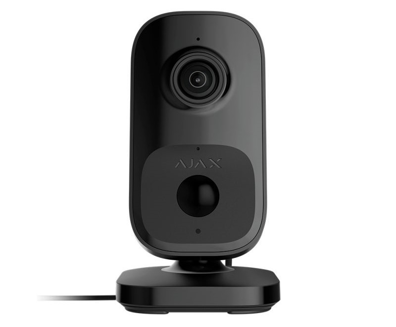 Wi-Fi камера Ajax IndoorCam з ІЧ-датчиком руху та ШІ, чорний (Україна)