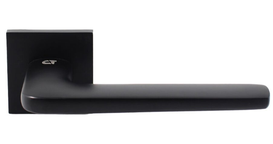 Дверна ручка на розетті Comit Nox Q (роз 6 мм) чорний матовий (Китай)