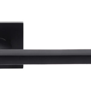 Ручка на квадратній розетці Comit Monolith Q (рож 6 мм) чорний матовий (Китай)