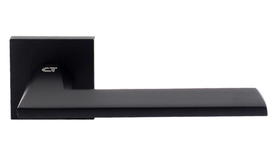 Ручка на квадратній розетці Comit Quanta Q (роз 6 мм) чорний матовий (Китай)