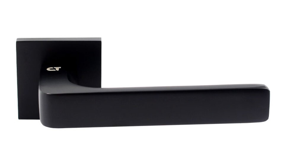 Чорна матова дверна ручка Comit Inferno троянд 6 мм (Китай)