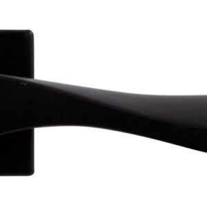 Ручка на розетці Protect Bona R матова чорна (Китай)