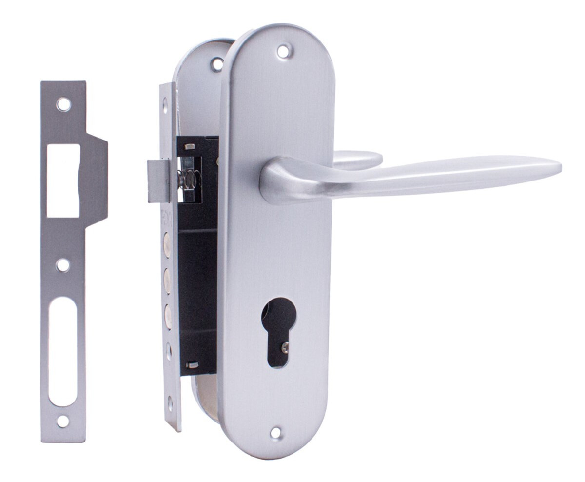 Комплект для міжкімнатних дверей RDA Time PZ (замок 1025) хром матовий (Китай)