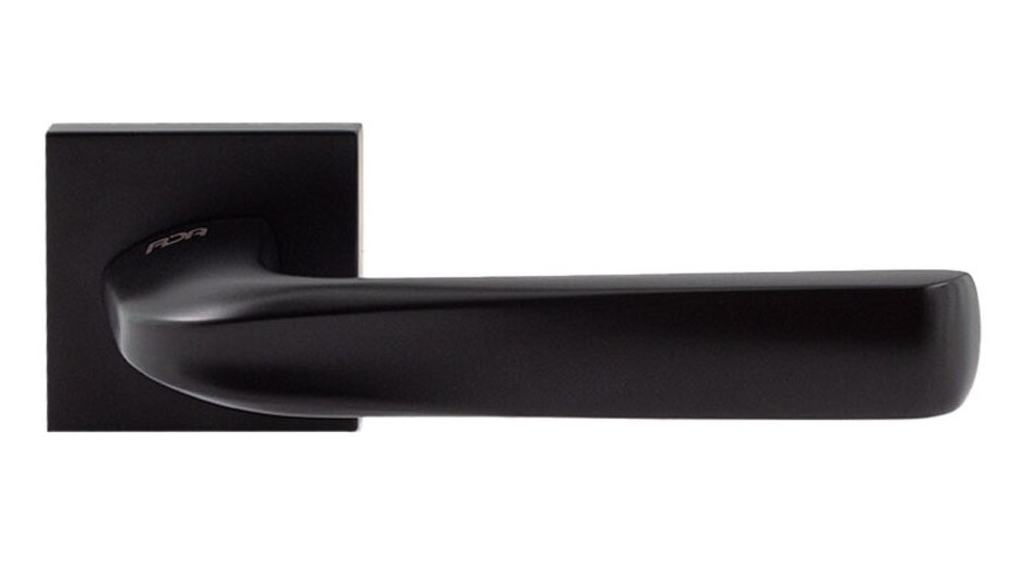 Дверна ручка RDA Lotus R (рож. 6 мм) чорний матовий (Китай)