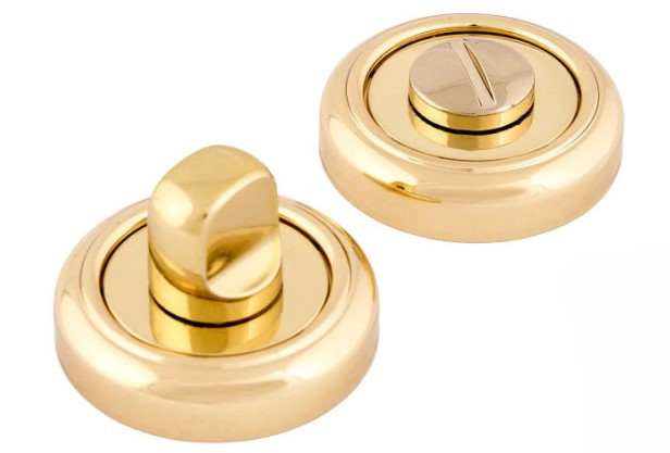 WC фіксатор Forme, круглий із кільцем, золото (Італія)