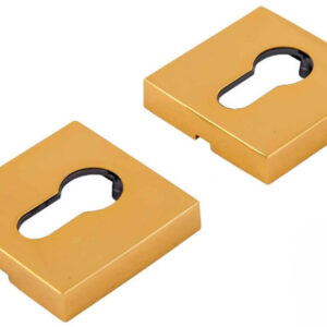 Накладка під циліндр, квадратна розетка Forme золото (Італія)