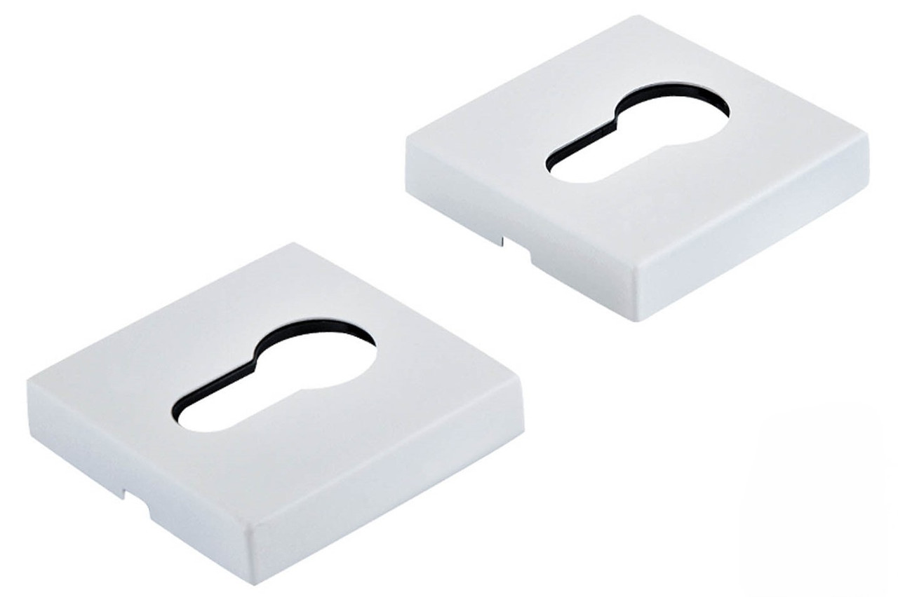 Накладка під циліндр, квадратна розетка Forme матовий білий (Італія)