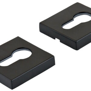 Накладка на циліндр, квадратна розетка Forme чорна матова (Італія)