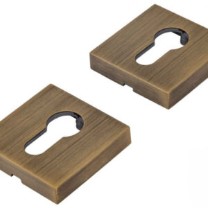 Накладка для циліндра, квадратна розетка Forme бронза (Італія)