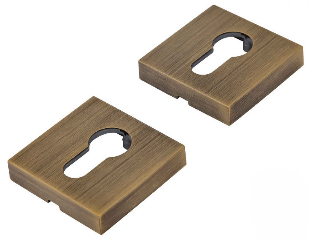 Накладка для циліндра, квадратна розетка Forme бронза (Італія)