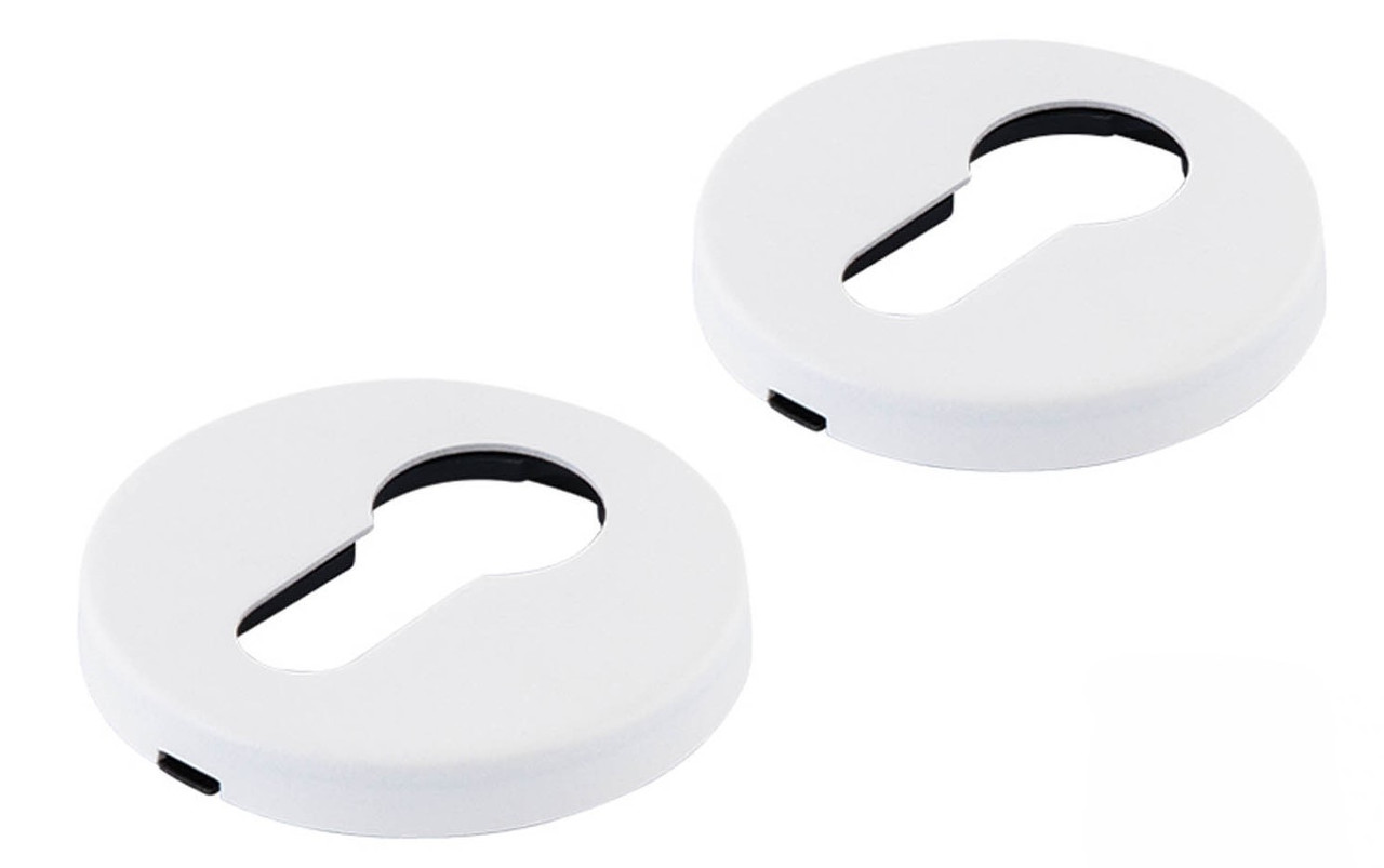 Накладка на циліндр, кругла розетка Forme матовий білий (Італія)