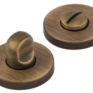 Круглий дверний WC фіксатор Forme бронза (Італія)