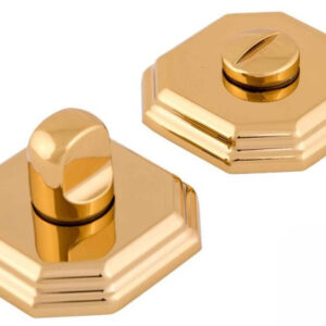 Восьмикутний фіксатор на двері WC Forme золото (Італія)