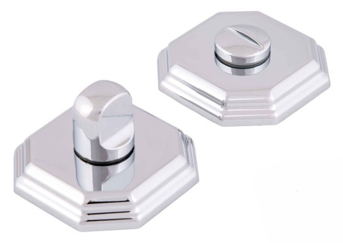 Восьмикутний фіксатор на двері WC Forme хромований полірований (Італія)