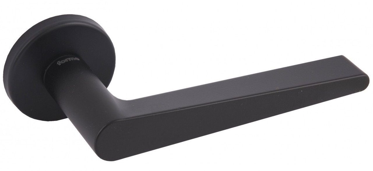 Ручка на круглій розетці Forme Time матова чорна (Італія)