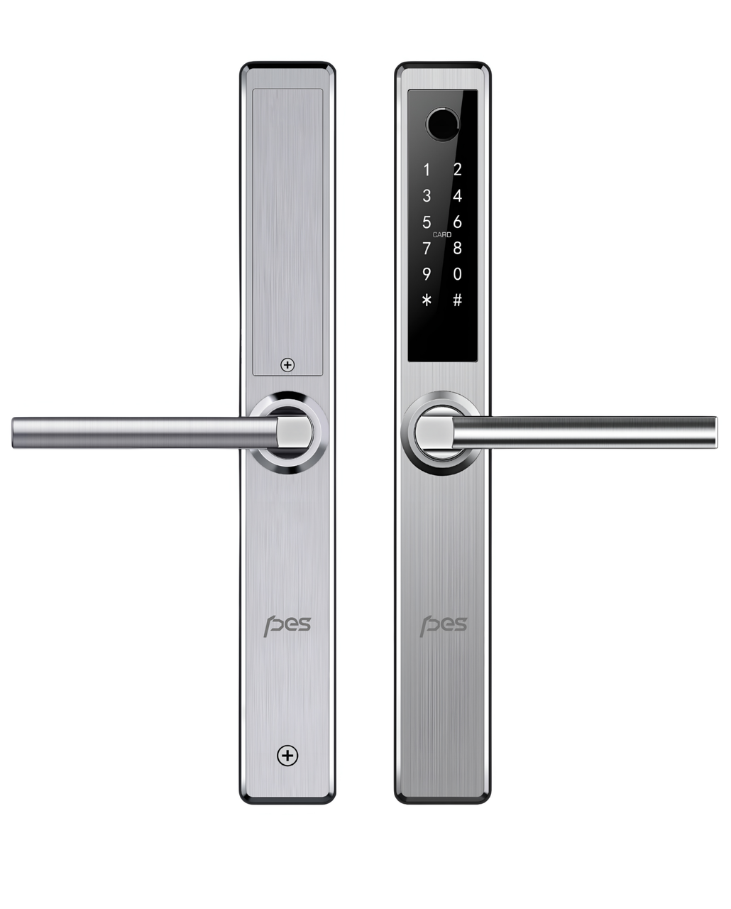 PES Aston сірий смарт замок з нержавіючої сталі