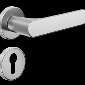 Дверна ручка DND by Martinelli SPOT з накладкою під циліндр матовий хром (Італія)