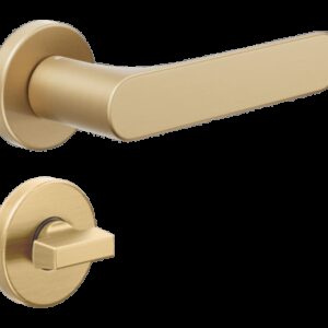 Ручка на двері DND by Martinelli SPOT з накладкою WC, матове золото (Італія)