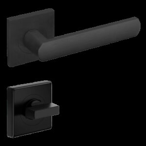 Дверна ручка DND by Martinelli LUCE 02 55 мм з фіксатором WC чорний (Італія)