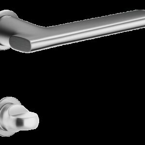 Дверна ручка DND by Martinelli SAN на розетці UNICO з WC фіксатором, матовий хром (Італія)