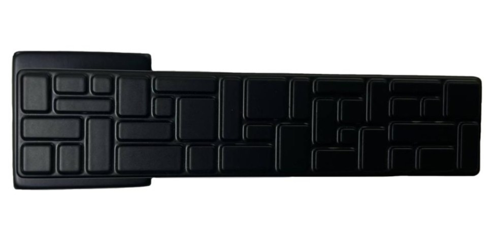 Ручка дверна на розетці Mariani TETRIS матова чорна (Італія)