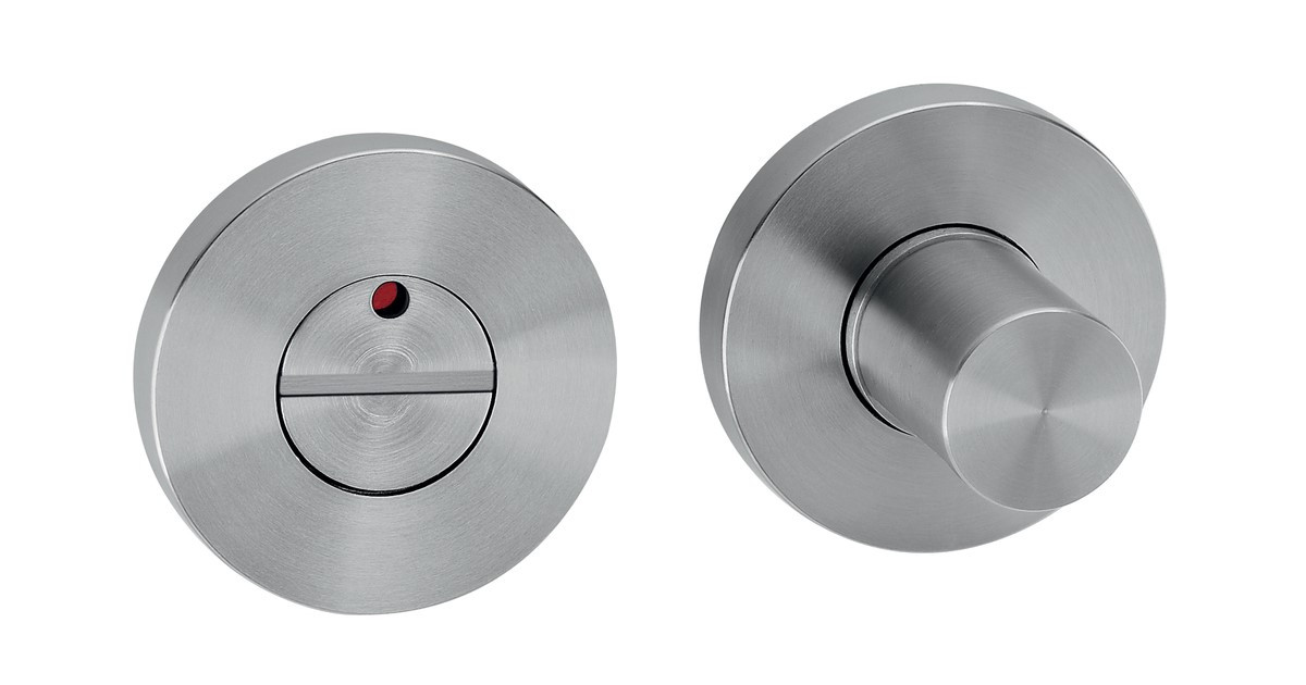 Дверний WC фіксатор з індикатором JNF WC IN.04.105 сатин хром (Португалія)