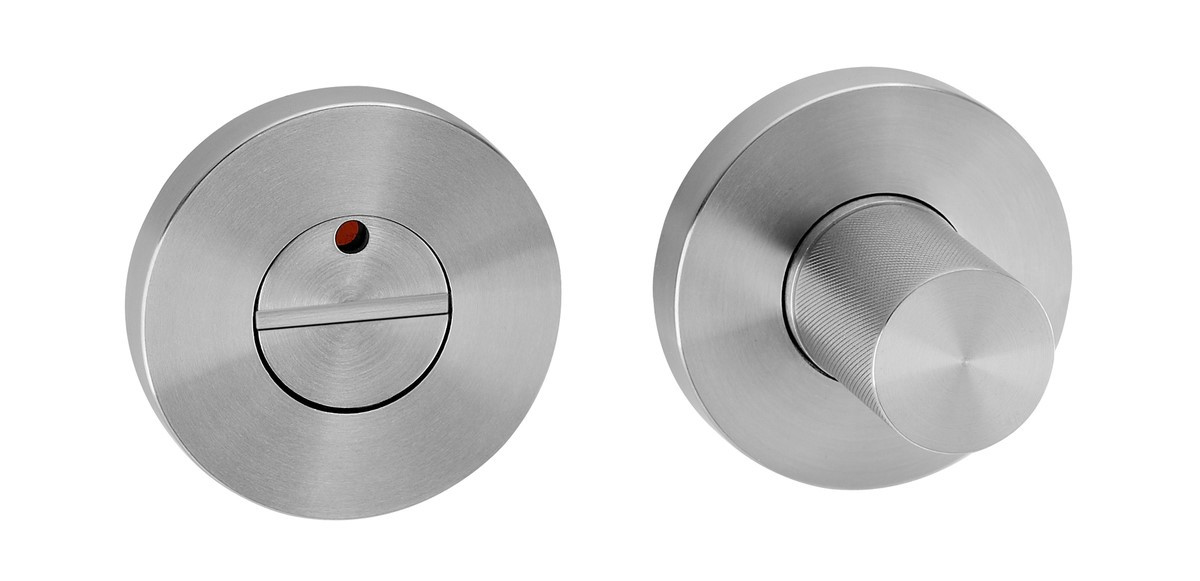 Дверний WC фіксатор з індикатором JNF WC IN.04.109 сатин хром (Португалія)