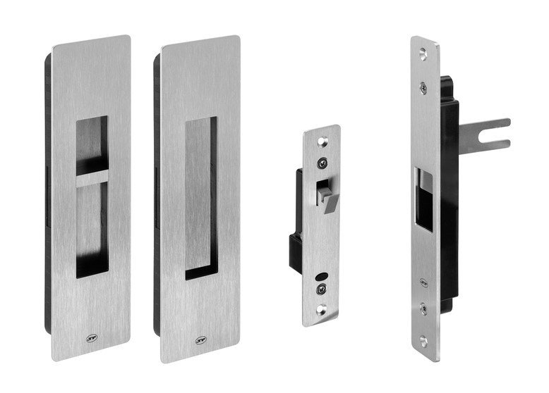 Замок магнітный для розсувних дверей JNF IN.20.925 сатин хром (Португалія)