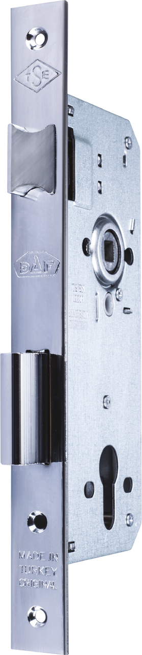 Основний врізний замок (без циліндра) DAF 510-45-RКCRX, хром (Туреччина)