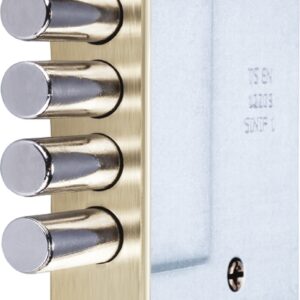 Додатковий врізний замок DAF 535-52-4M3T-ST-5, сатин (Туреччина)