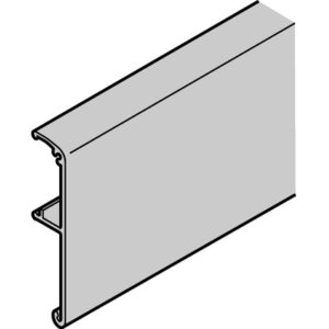 Заглушка-профіль Hafele Slido D-Line11 C 68 мм алюміній срібний 2 м (Німеччина)